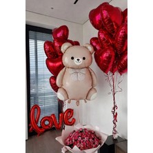 Baloncu Nene Kalpli Balon Sevgililer Günü Süs Evlilik Teklifi Malzemesi Yıldönümü Süs Romantik Yemek Için Malzeme