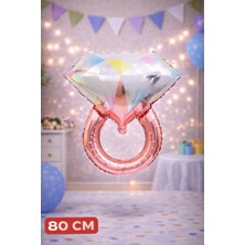 Baloncu Nene Yüzük Folyo Balon 80 cm Bekarlığa Veda Evlilik Teklifi Doğum Günü Kutlama Özel Gün Süs Malzeme