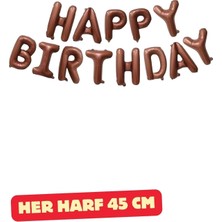 Baloncu Nene Karamel Happy Bırthday Folyo Set Balon Doğum Günü Helyum Doğum Günü Süs Kutlama Çocuk Doğum Günü