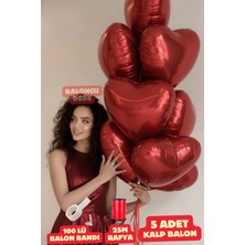 Baloncu Nene Kalpli Folyo Balon 5 Adet Helyum Uyumlu Balon Sevgili ve Özel Gün Balon