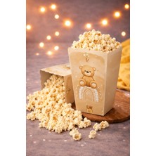 Baloncu Nene 8’li Ayıcık Temalı Mısır Kutusu Teddy Bear Parti Popcorn Kutusu Kullan At