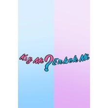 Baloncu Nene Baby Shower Kız Mı Erkek Mi Banner 100X27 cm Cinsiyet Partisi Duvar Süsü
