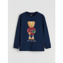 Lc Waikiki Yeni Sezon Ayı Teddy Baskılı Erkek Çocuk Pijama Üst