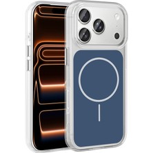 Apple iPhone 17 Pro Kılıf Metal Buton Tasarımlı  Ikonik Sert Silikon Kapak