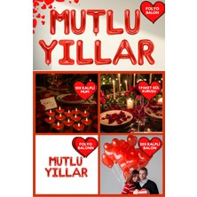 Baloncu Nene Kırmızı Kalpli Mutlu Yıllar Balon Romantik Yıl Dönümü Sevgililer Günü Evlilik Teklifi Malzemeleri