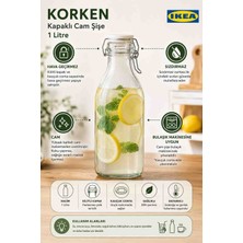 Ikea Korken Cam 1 Lt Kapaklı Cam Şişeşık Saglıklı