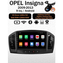 Conio Opel Insignia 2009-2013 Android  Navigasyon Multimedya Tesla Ekran Android Teyp Double Teyp 8gb Ram 128GB Kablosuz Apple Carplay Android Auto Bluetooth Wifi Gps Geri Görüş Kameralı