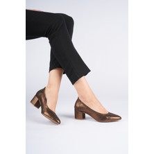 Analin Shoes Kadın Hakiki Deri Klasik Topuklu Ayakkabı