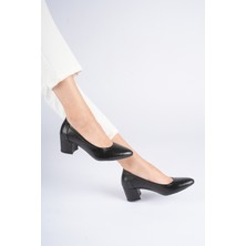 Analin Shoes Kadın Hakiki Deri Klasik Topuklu Ayakkabı