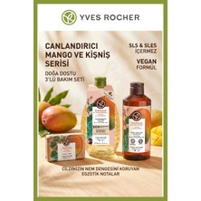 Yves Rocher 600 ml Yedek + 400 ml Jel + 80 gr Sabun Mango Kişniş Vegan Nemlendirici Duş Seti