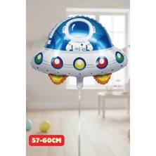 Baloncu Nene Uzay Arabası Uzay Mekiği Folyo Balon Doğum Günü Folyo Balon Karekter Folyo Çocuk Doğum Günü Balon