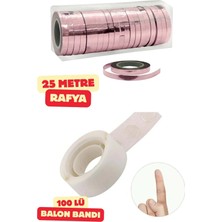 Baloncu Nene Açık Pembe Balon Rafyası ve Balon Bandı Balon Ipi Doğum Günü Süs ve Malzeme