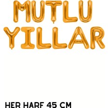 Baloncu Nene Gold Mutlu Yıllar Folyo Set Balon Doğum Günü Helyum Doğum Günü Süs Kutlama Çocuk Doğum Günü