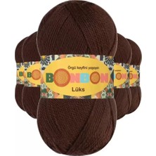 Just Cheap Store 5 Adet Lüks Patik Ipi Yünü Kahve 98297 - Bonbon Mudanis