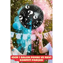 Baloncu Nene Pembe ve Mavi Konfeti Parçaları Cinsiyet Balonu Baby Shower Cinsiyet Belirleme Partisi Malzeme