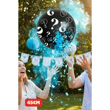 Baloncu Nene Erkek Mavi Konfetil Baby Shower Parti Cinsiyet Belirleme Cinsiyet Partisi Malzemeleri Balonları