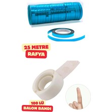 Baloncu Nene Mavi Balon Rafyası ve Balon Bandı Balon Ipi Doğum Günü Süs ve Malzeme