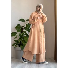 Ande Tesettür Cool Müslin Takım - Natural kiremit
