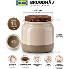 Ikea Brugdhaj Seramik Kavanoz Dokoratif  Şık Sağlıklı