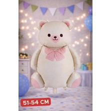 Baloncu Nene Krem Oturan Ayı Folyo Balon Doğum Günü Helyum Balon Doğum Günü Süs Kutlama Çocuk Doğum Günü Balon