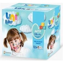 TeknoKapsül Uni Baby Islak Mendil Aktif 12X52'LI Islak Mendil 624 Yaprak