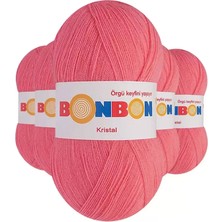 Just Cheap Store 5 Adet Kristal El Örgü Lif Ipi Pembe 98230 - Bonbon Mudanis