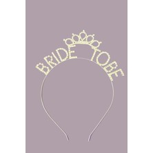 Baloncu Nene Bride To Be Yazılı Taşlı Metal Taç Kadın Bekarlığa Veda Gelin Parti Kutlama Malzemeleri