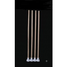 Ankara Yem Evi Plastik Başlıklı Pürüzsüz Kuş Tüneği 40 cm (4 Adet)