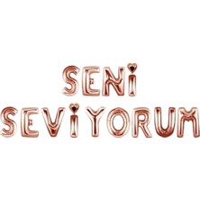 Baloncu Nene Seni Seviyorum Gül Kurusu Helyum Balon Sevgili ve Özel Gün Için Balon