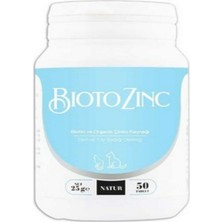 Natur Bioto Zinc Kedi ve Köpek Tüy Dökülmesi Karşıtı Çinko ve Deri Bakım Takviyesi 50 Tablet