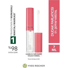 Yves Rocher Yüksek Pigmentli Dudak Parlatıcısı Cam Parlaklığında Nemlendirici Gloss 7 ml Şeffaf Kristal
