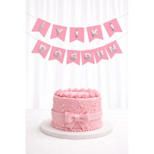 Baloncu Nene Pembe Karton Iyiki Doğdun Yazısı Doğum Günü Banner Doğum Günü Süsleri Doğum Günü Balonları