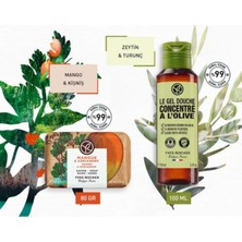 Yves Rocher Canlandırıcı Zeytin-Turunç ve Mango Esintili Duş ve Bakım Seti - Duş Jeli 100ML + Katı Sabun 80 gr