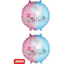 Baloncu Nene Kız Mı? Erkek Mi? Folyo Balon Girl-Boy? Baby Shower Parti Cinsiyet Belirleme Partisi Malzemesi Balon