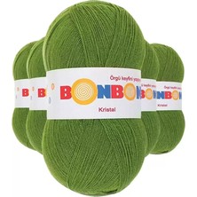 Just Cheap Store 5 Adet Kristal El Örgü Lif Ipi Çam Yeşili 98235 - Bonbon Mudanis
