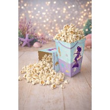 Baloncu Nene Deniz Kızı Temalı Doğum Günü, Baby Shower ve Parti Için Popcorn (Patlamış Mısır) Kutusu 8 Adet