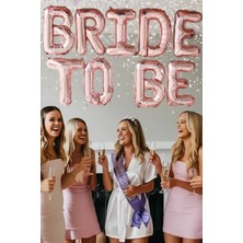 Baloncu Nene Bride To Be Yazılı Folyo Rose Balon Kadın Bekarlığa Veda Gelin Parti Kutlama Malzemeleri