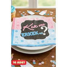 Baloncu Nene Kızmı Erkekmi Peçete Baby Shower Parti Cinsiyet Belirleme Cinsiyet Partisi Malzemeleri