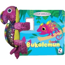 Renklime Şaklat Sarılalım - Renkli Bukalemun (Oyuncaklı Kitap)