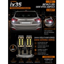 Duolight Hyundai IX35 ile Uyumlu (2010-2015) Uyumlu T15 W16W Beyaz LED Geri Vites Ampulü Canbus 2 Adet