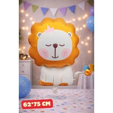 Baloncu Nene Aslan Folyo Balon Doğum Günü Folyo Balon Karekter Folyo Balon Çocuk Doğum Günü Balon
