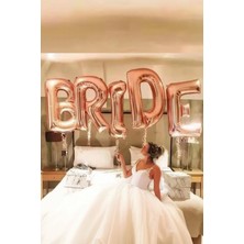 Baloncu Nene Bride Yazılı Folyo Büyük Rose Balon Kadın Bekarlığa Veda Gelin Parti Kutlama Malzemeleri