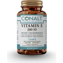 Conalt VITAMIN E - Tokoferol Kombinasyonu ve Vitamin E İçeren Premium Takviye (60 Softgel)