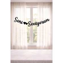 Baloncu Nene Seni Seviyorum Siyah Banner Sevgililer Günü Özel Gün Evlilik Yıl Dönümü