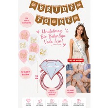 Baloncu Nene Bride To Be Banner Seti Bekarlığa Veda Parti Seti Taç Kuşak Yüzük Balon Dövme Balon Seti Bride Party Oda Süsleme Seti