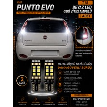 Duolight Fiat Punto Evo (2009-2018) Uyumlu T15 W16W Beyaz LED Geri Vites Ampulü Canbus 2 Adet