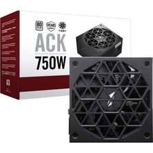 1ST Player ACK 750W 80+ Aktif PFC 14CM Fan 5 Yıl Garantili Siyah Güç Kaynağı