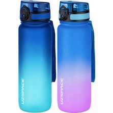 Uzspace 2'li Tritan Matara Seti 800 ml Çift Renk Softtouch Ff Collection Tritan Su Matarası