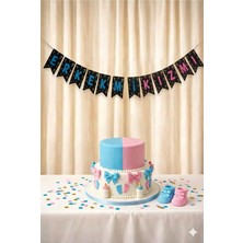Baloncu Nene Kızmı Erkekmi Banner Baby Shower Parti Cinsiyet Belirleme Cinsiyet Partisi Malzemeleri