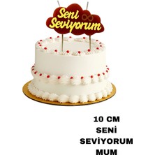 Baloncu Nene Seni Seviyorum Yazılı Pasta Mumu Sevgili Özel Gün Doğum Günü Evlilik Teklifi Yıl Dönümü Süs Malzeme